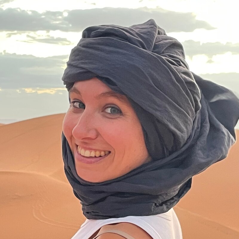Claire dans le désert, experte en trajectoires de vie